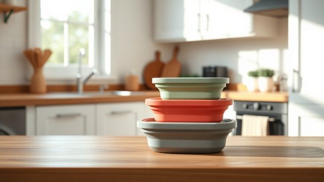 TinyDwell: Best Compact Collapsible Silicone Food Storage Containers for Tiny Kitchens